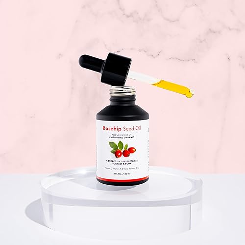 Miniatura 5 de Aceite de rosa mosqueta orgánico prensado en frío  Aceite de semilla de rosa mosqueta virgen para masaje Gua Sha Aceite facial  Hidratante puro sin