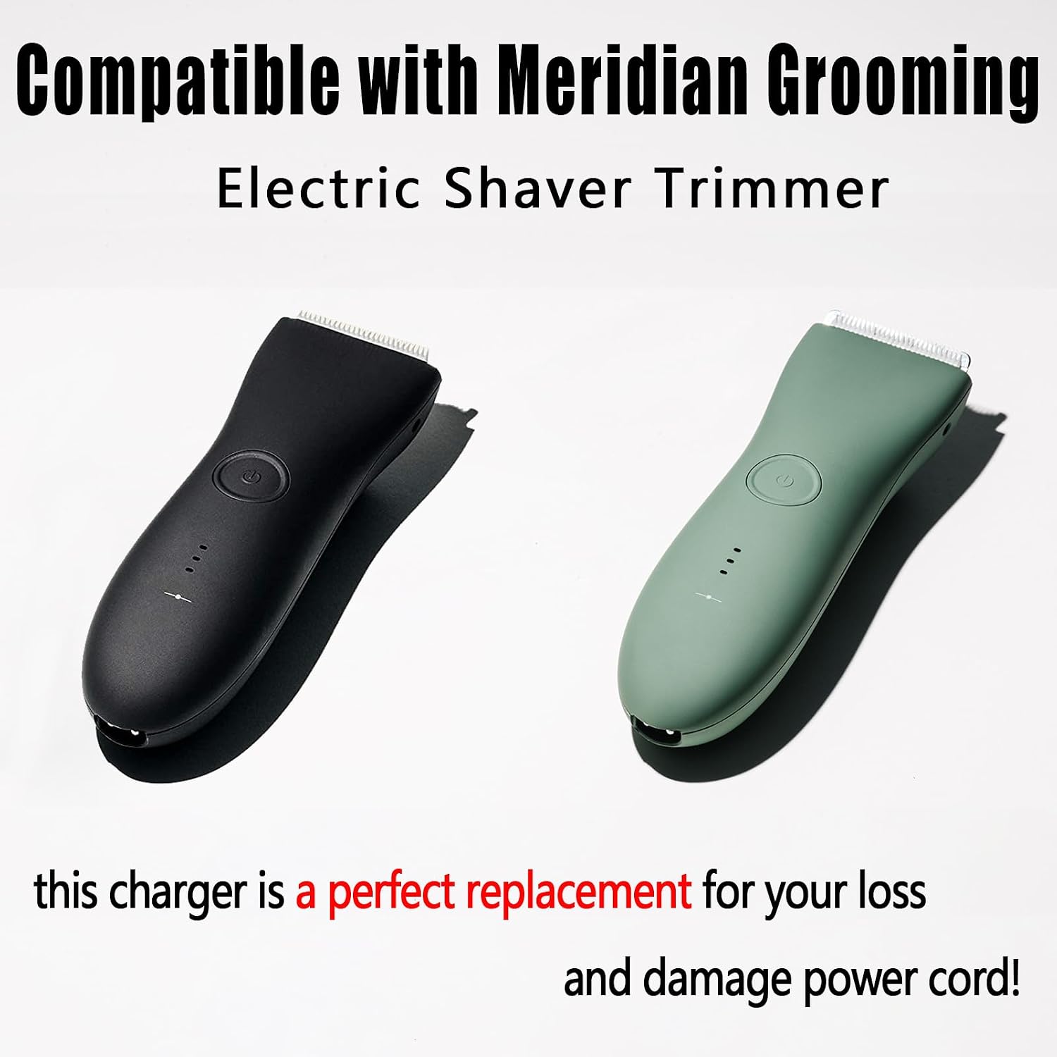 Charger Cable Compatible with Meridian Grooming Electric Shaver & Trimmer, USB Travel Charging for M2B/M2C/M2A/M2G Women's Razors with Cleaning Brush, 6.6ft Flexible Cord