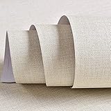 SD ENTERPRISES Cream Fabric Textured Self Adhesive Waterproof Wallpaper Furniture Film Contact Paper for Table top,Furniture, Almirah Doors and Other DIY, Renovation Project (45x600)