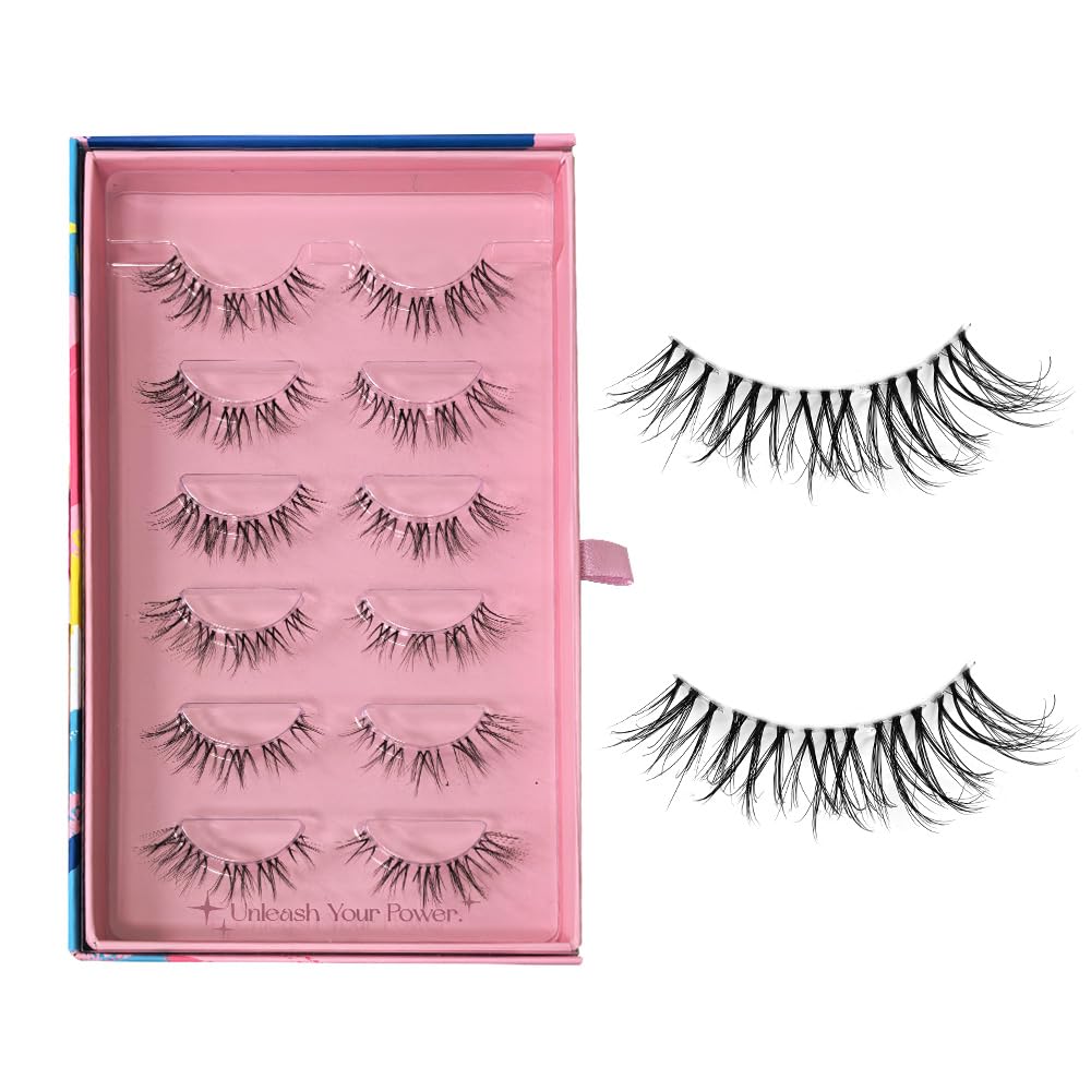 SY SHUYING False Eyelashes Fluffy Set, DT42Flirt, 1 pair (Pack of 1) - Image 3