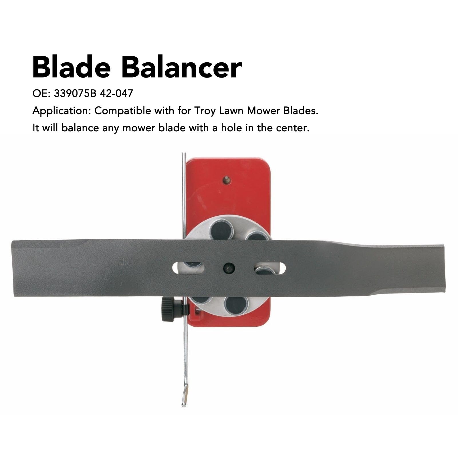 Asixxsix Messerauswuchtgerät 339075B 42‑047 magnetisch Wandmontage für Troy-Rasenmäher
