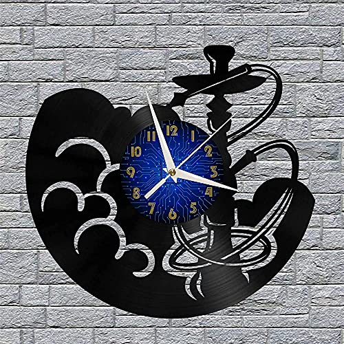 yltian Shisha Modernes Design Wohnkultur Kreative Schallplatte Wanduhr Wohnzimmer Küche Wand Art Deco Wanduhr