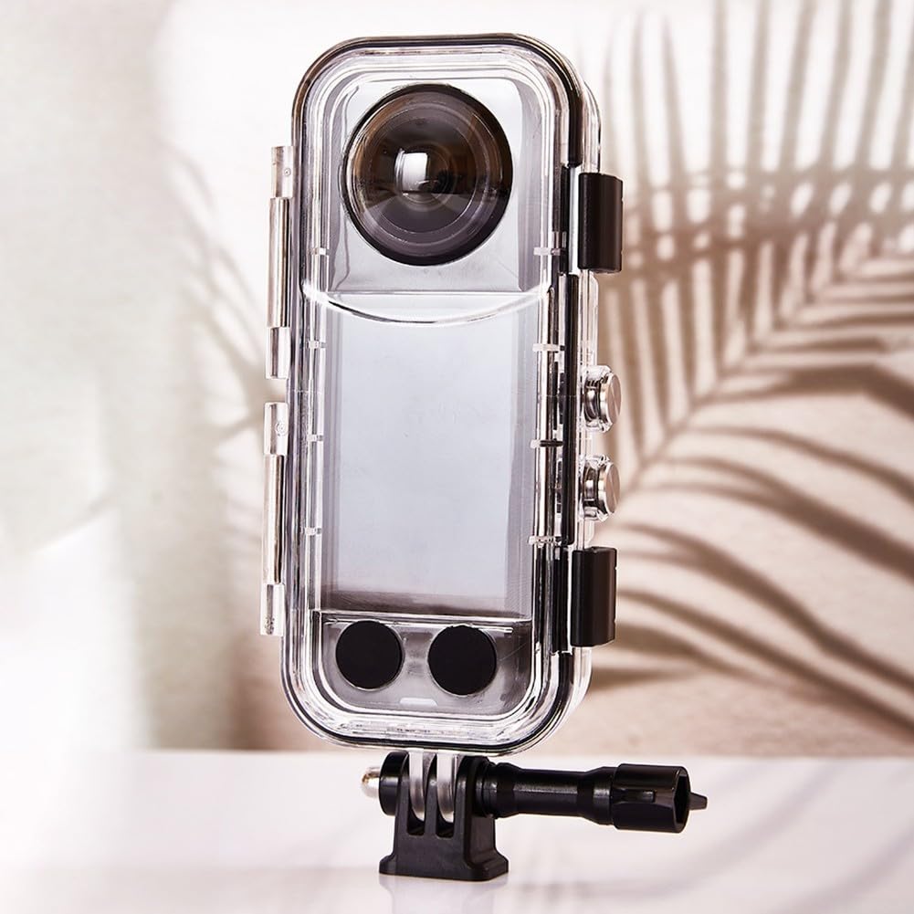 Étui de protection de plongée pour appareil photo Insta 360 X4, coque transparente étanche avec verre trempé pour photographie sous-marine 40 m