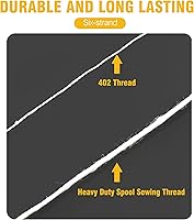 Vista 9 de Máquina de cierre de bolsas + 6 rollos de hilo de coser de carrete resistente