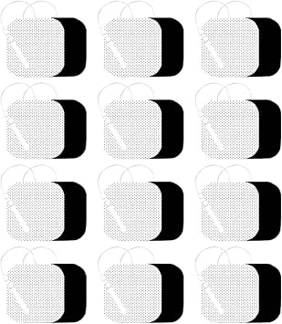 12pcs TENS Machine Replacement Pads   Premium Reusable Electrodes Compatible with Auvon & Revitive for Enhanced Pain Relief Therapy