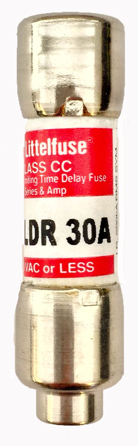 Littelfuse KLDR030.TXP Class CC Fuse, 600V, Time Delay, 30 Amp RoHS (Pack of 10)