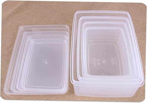 Miniatura 6 de Cajas transparentes para almacenamiento de alimentos secos, organizador de latas para refrigerador, contenedor de almacenamiento de una sola capa