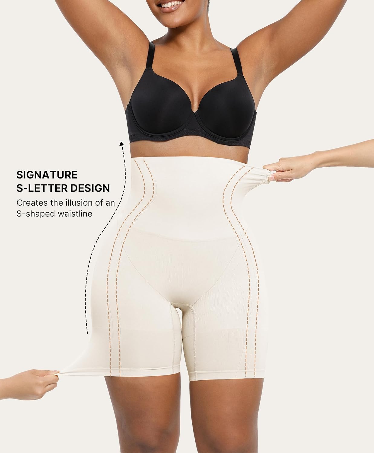 SHAPELLX Shapewear Tummy Control Shorts for Women Seamless High Waisted Body Shaper Thigh Slimming Underwear Girdle