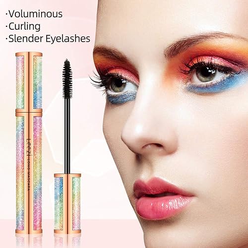 Miniatura 2 de Máscara de pestañas 4D de fibra de seda 4D, impermeable, gruesa, de larga duración, a prueba de manchas, máscara de fibra 4D natural, pestañas