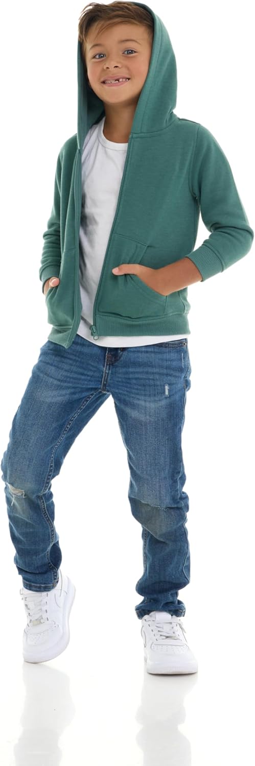 Cudlie 2-Pack Toddler Zip-Up Hoodies for Boys and Girls – Colorful Cotton Blend Sweatshirts with Pockets – Sizes 12M to 4T - Image 6