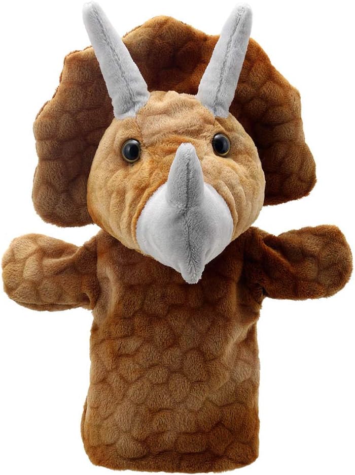 The Puppet Company - Animal Puppet Buddies - Triceratops Hand Puppet