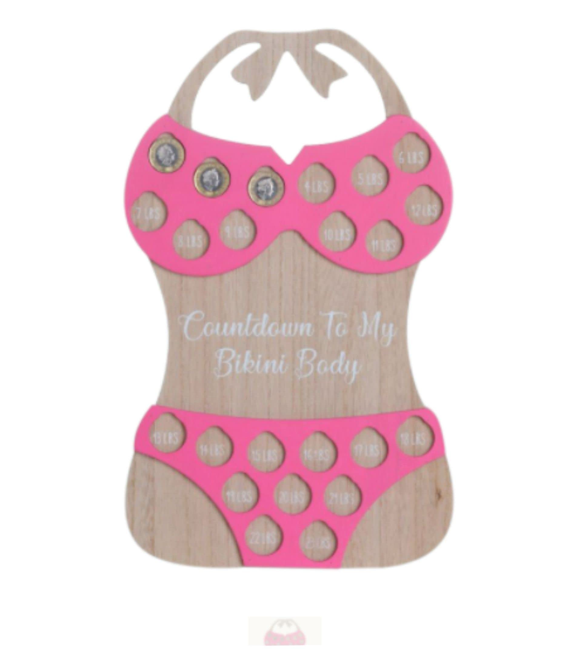 Snowflakeheaven Motivational Fitness Progress Tracker Weight Loss Journey Reward Board, Reward Yourself with £1 for Every 1LB You Loose. includes sticky dots to keep money in place.