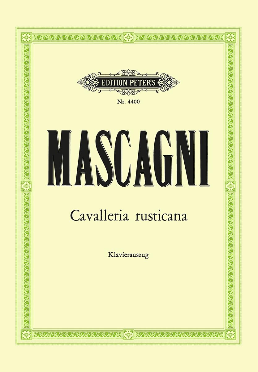 Cavalleria Rusticana: (Soldan) (Edition Peters)