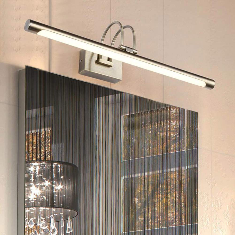Lampada Frontale a Specchio a LED, Tavolo da Bagno 9W 42CM con Illuminazione Illuminazione per Trucco per Foto IP44 Illuminazione da Parete per Scale Impermeabile per corridoio Luce Notturna