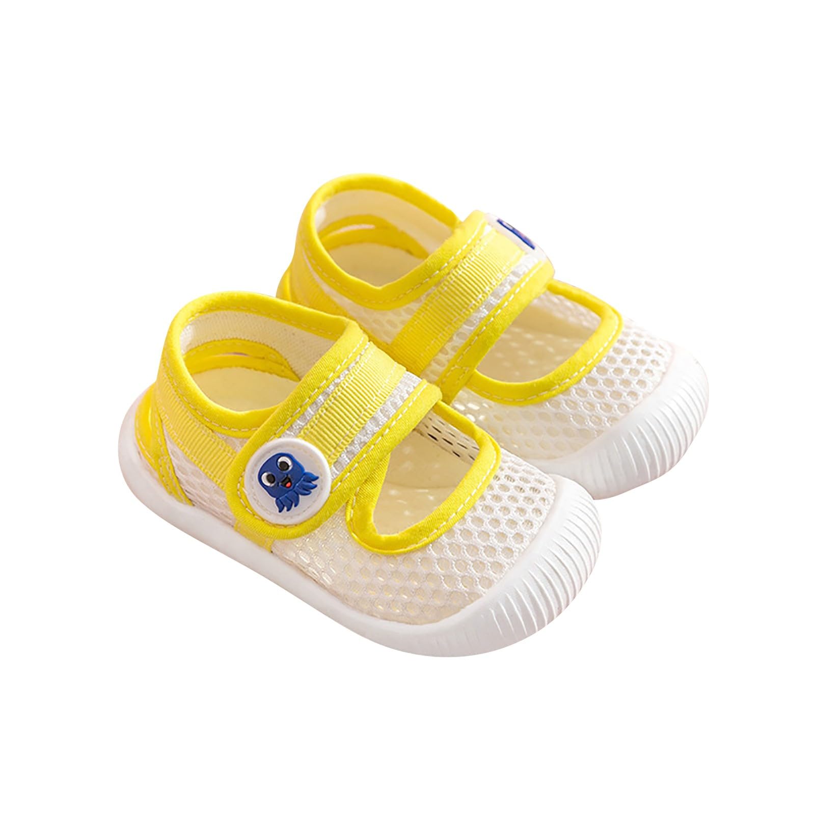Summer New Baby Girls Toddler Shoes Soft Soles Non Slip Baby Shoes Breathable Baby Boys Size 5 Shoes (White, 7 Toddler)