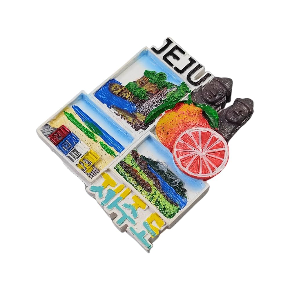 Amazon.co.jp: 3D 済州島 韓国 冷蔵庫 マグネット 旅行 お土産 冷蔵庫