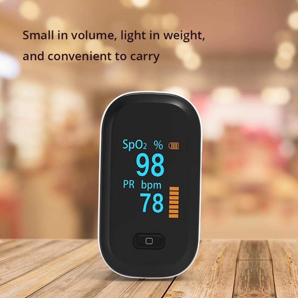 CheungLee Fingertip Pulsoximeter - Tragbares Blutsauerstoffsättigung Monitor - Impulszähler Rate Sättigung Oximeter-Monitor - für Sport/Luftfahrt/Startseite