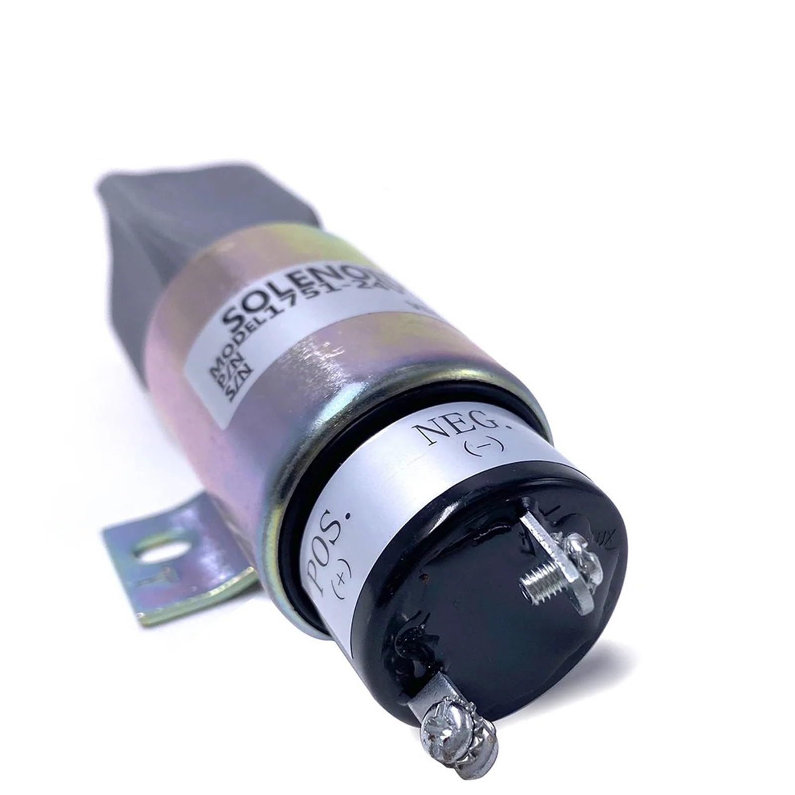 12V 24V Diesel Engine 1751 Stop Solenoid Valve Electronic Flameout Fuel Cut Off Shutdown Switch Generator Accessories Parts(1751 2-Wire,12V)