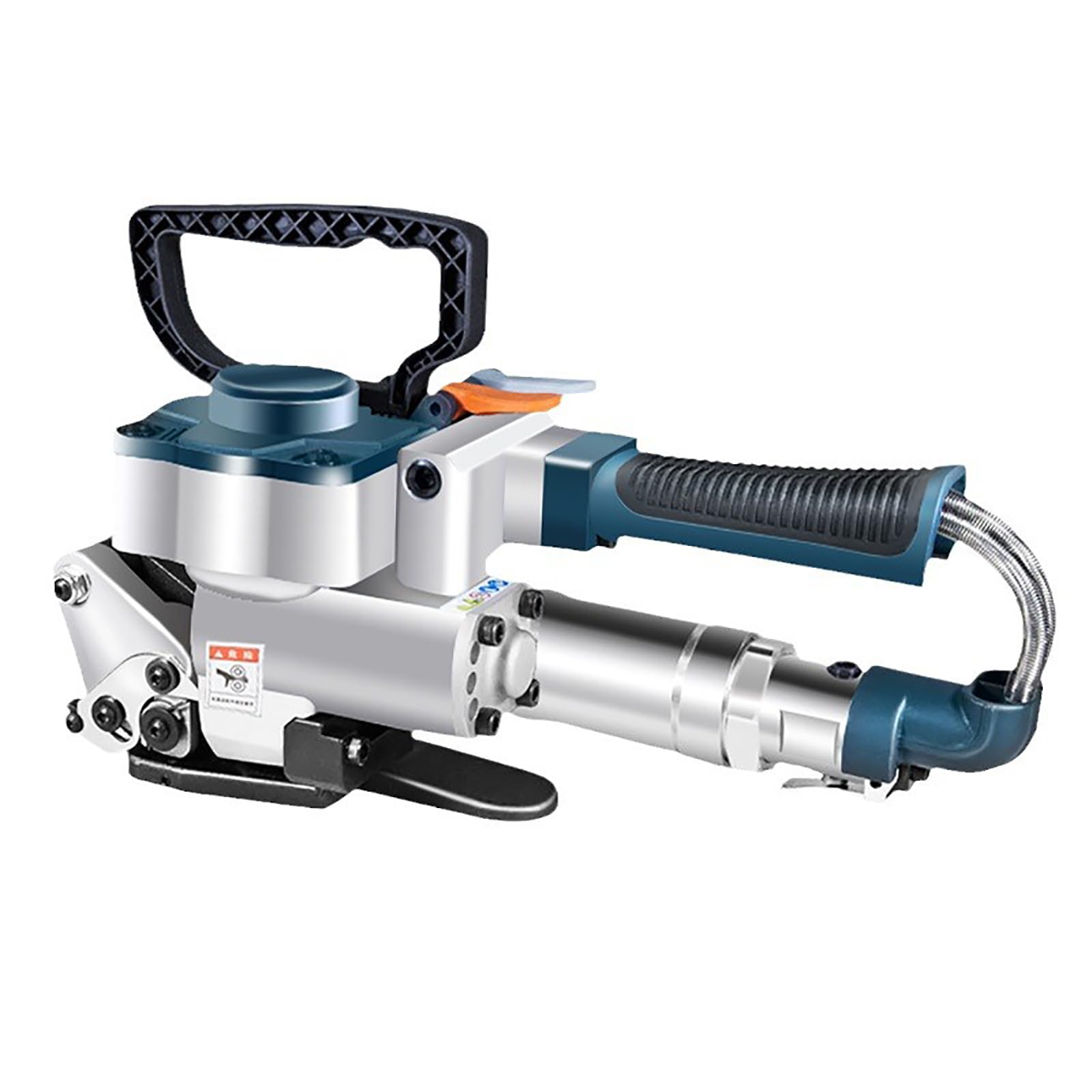 Pneumatische Umreifungsmaschine, Handschweißpresse mit 3500 N maximaler Spannung, sichert Pakete mit 13–19 mm breitem PP/PET-Band