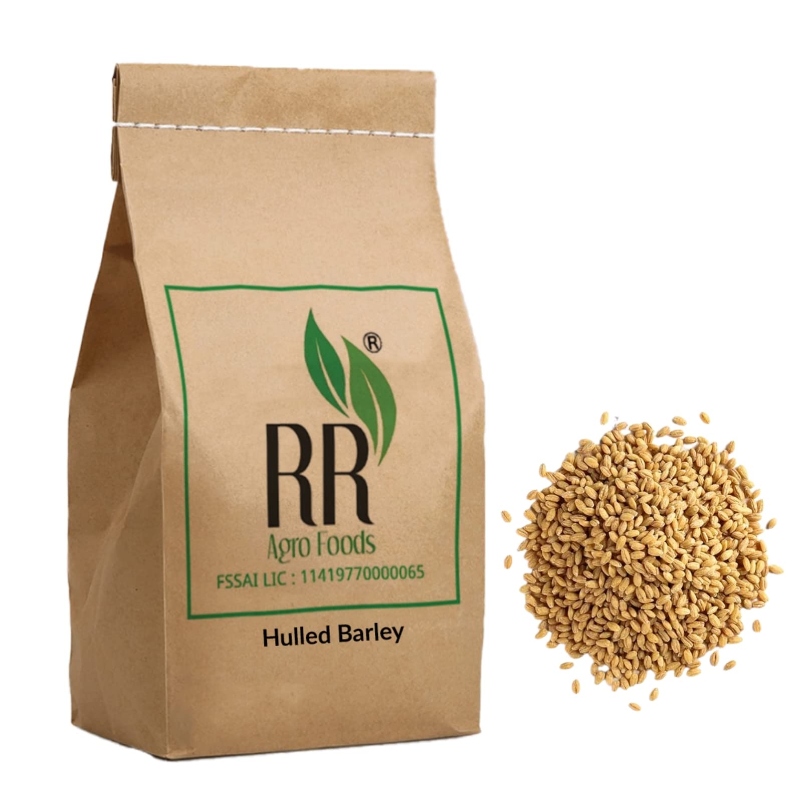 R R AGRO FOODS Hulled Barley 10 KG Super Saver Pack | Barley Without Husk | Naturally Processed | Hulled Jou Seeds | Jav Pack of 1