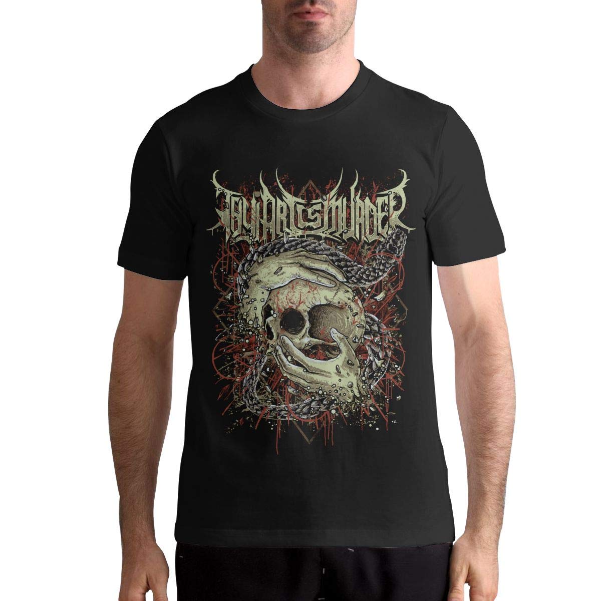Thy Art is Murder T Shirt Mens Fashion Shirt Cotton Tee Shirts Short Sleeve L Black