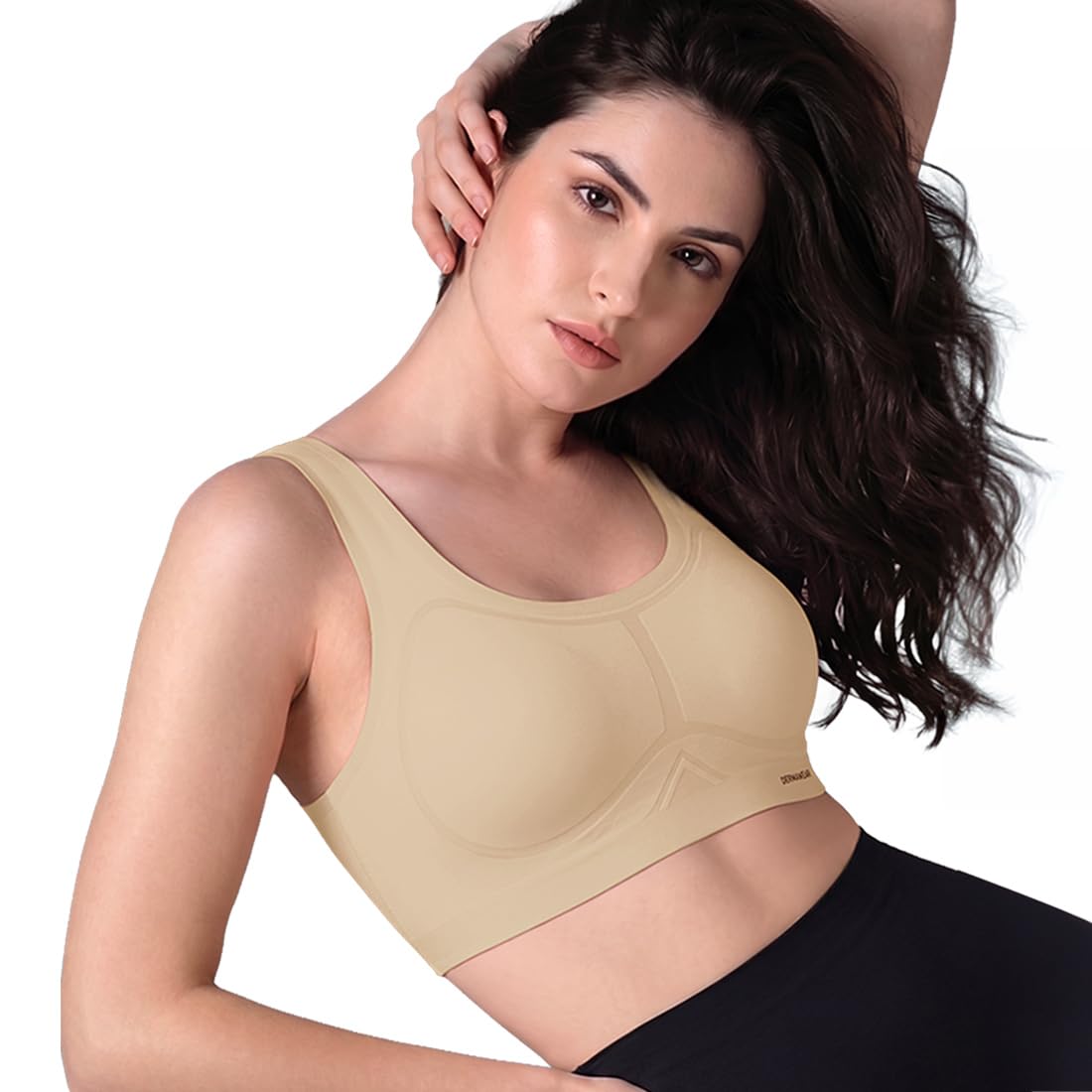 dermawear Women's Invism Cotton Bonded V-Notch, Non Wired Extra Soft Non-Padded Bra-picture-14