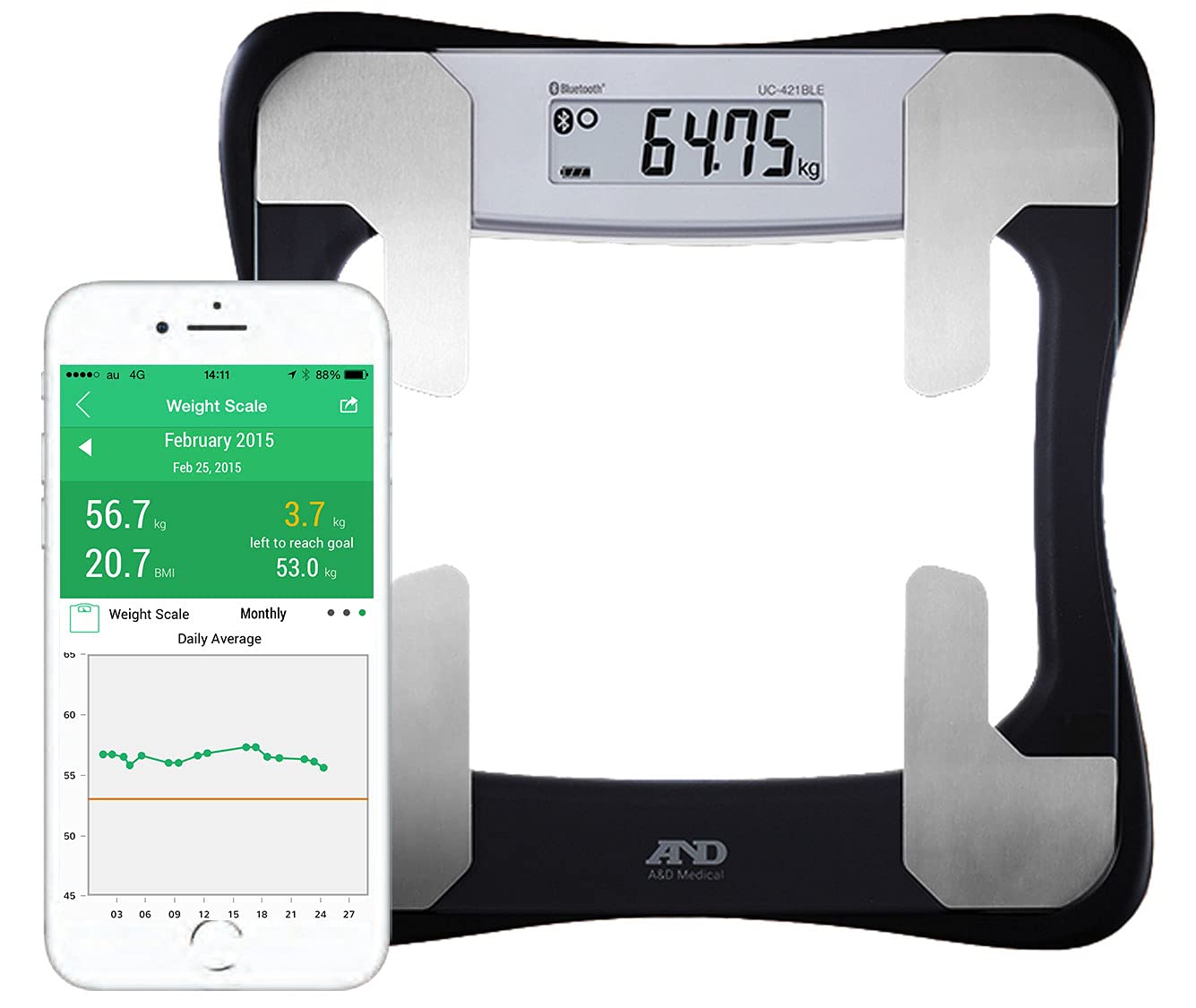 【14.15枚目要確認】タニタ 体重計 体組成計 Bluetooth対応 タニタ 体重／体組成計 ヘルスメーター 見やすい ピンク BC-332-PK ( 1