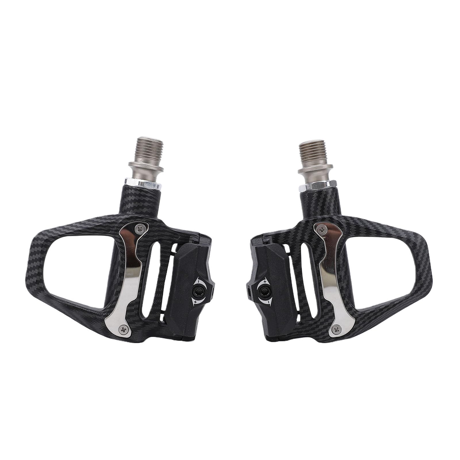 Aramox Pedales de Bicicleta de Carretera Pedales Automáticos con Cuerpo de Nailon con Eje de Acero CR MO Tacos de 6 Grados de Rosca de 9 16 Pulgadas para Viajeros de Ciclismo de Carretera y