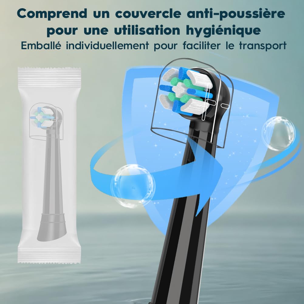 10 pinceles de repuesto compatibles con oral B iO, para adultos