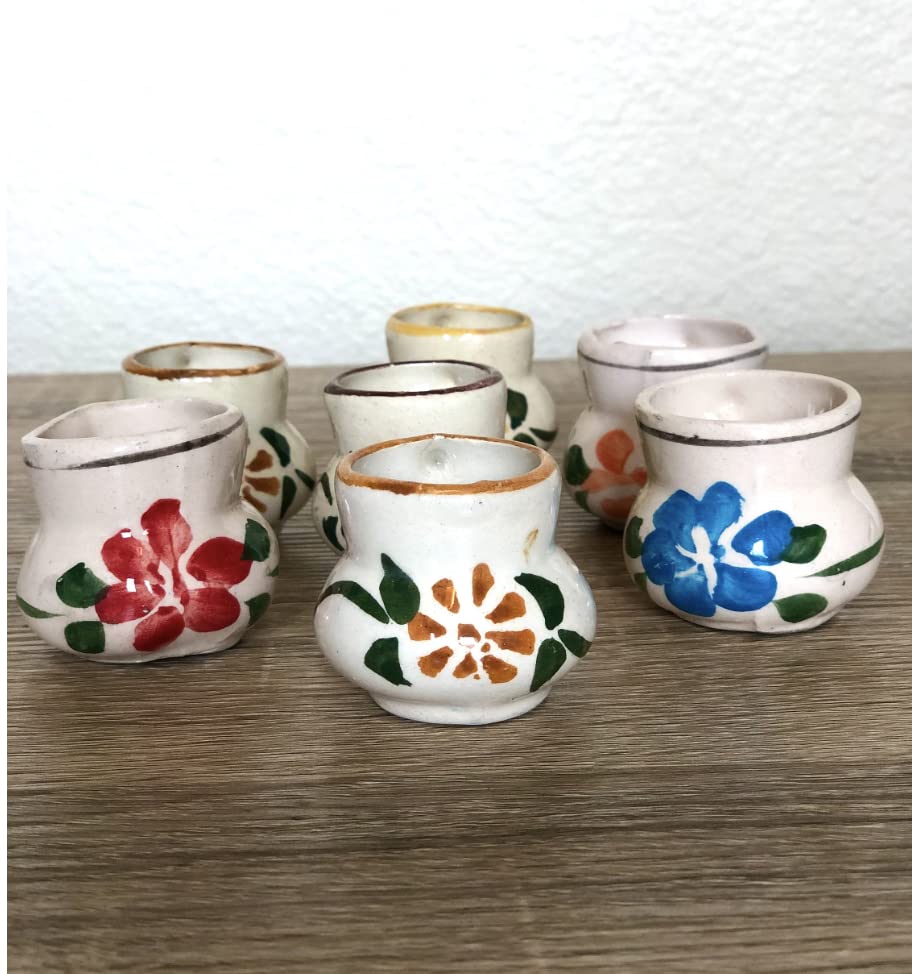 Small mexican mug 10 pack party favor tequila shot glasses miniature miniatura taza mexicana (20 PACK)