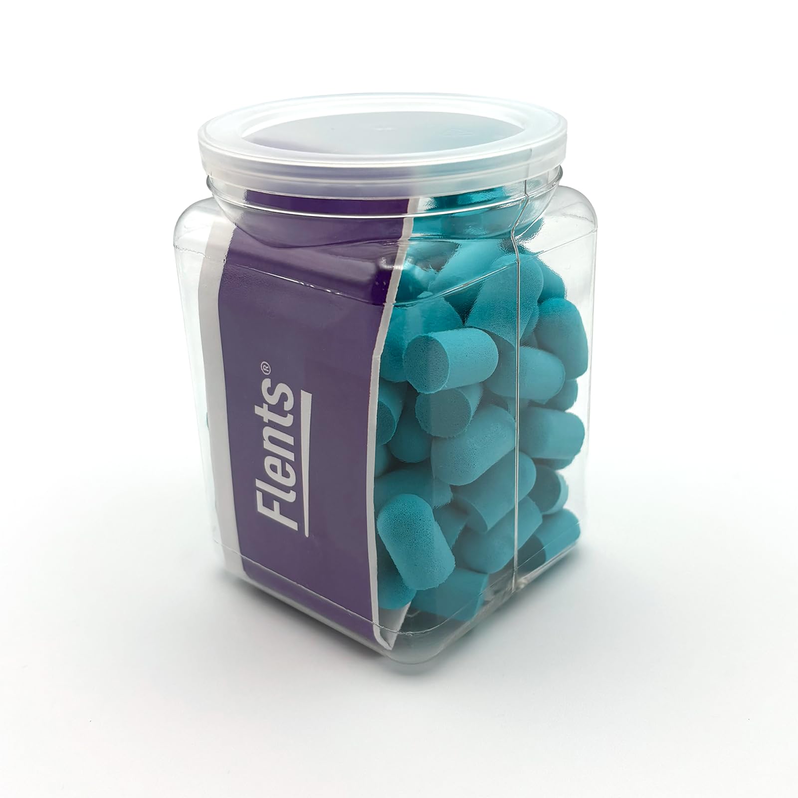 Flents Super Sleep Foam Ear Plugs, 50 Pair for Sleeping, Snoring, Loud Noise, Traveling, Concerts, Construction, & Studying, Teal, Made in The USA