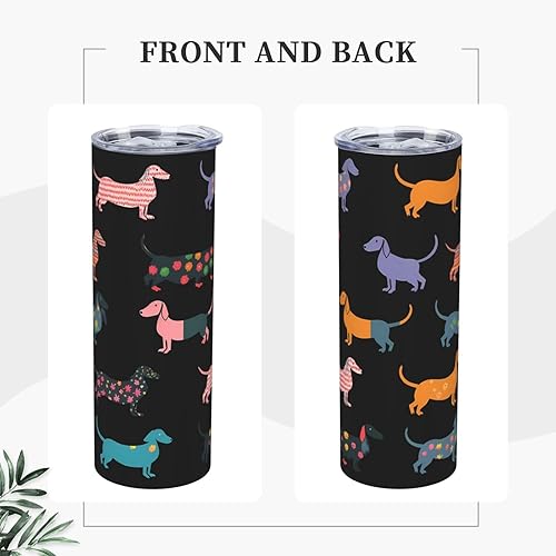 Miniatura 3 de Colorido vaso aislado de acero inoxidable de 20 onzas, taza de café con tapa a prueba de salpicaduras y popote para hombres, mujeres y amantes