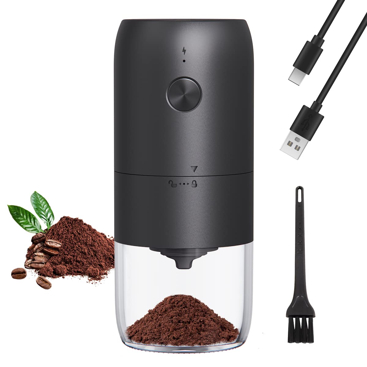 Wireless Coffee Grinder Usb Rechargeable Coffee Bean Grinder With