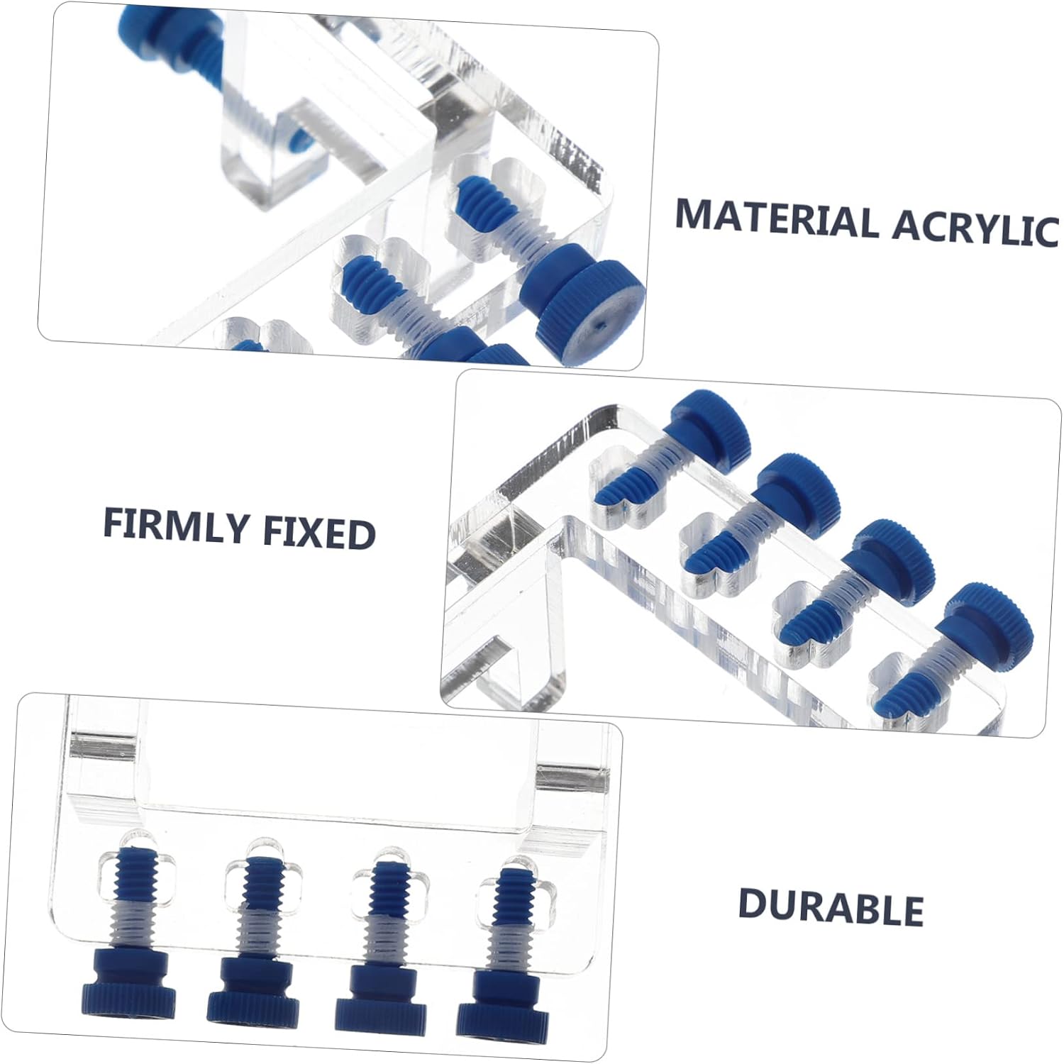 VANZACK 3pcs Aquarium Tube Top Water Tube Holder for Dosing Pump Acrylic Aquarium Water Clamp Hose