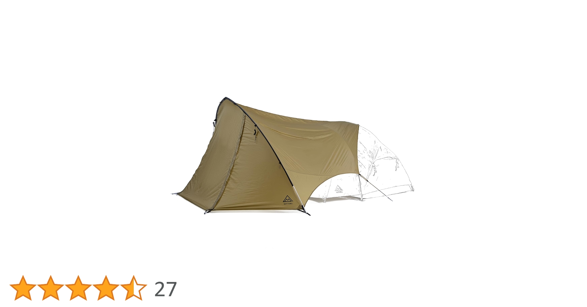 Amazon | [デイトナ] シェルター テント 1人テント用 後付け タープ