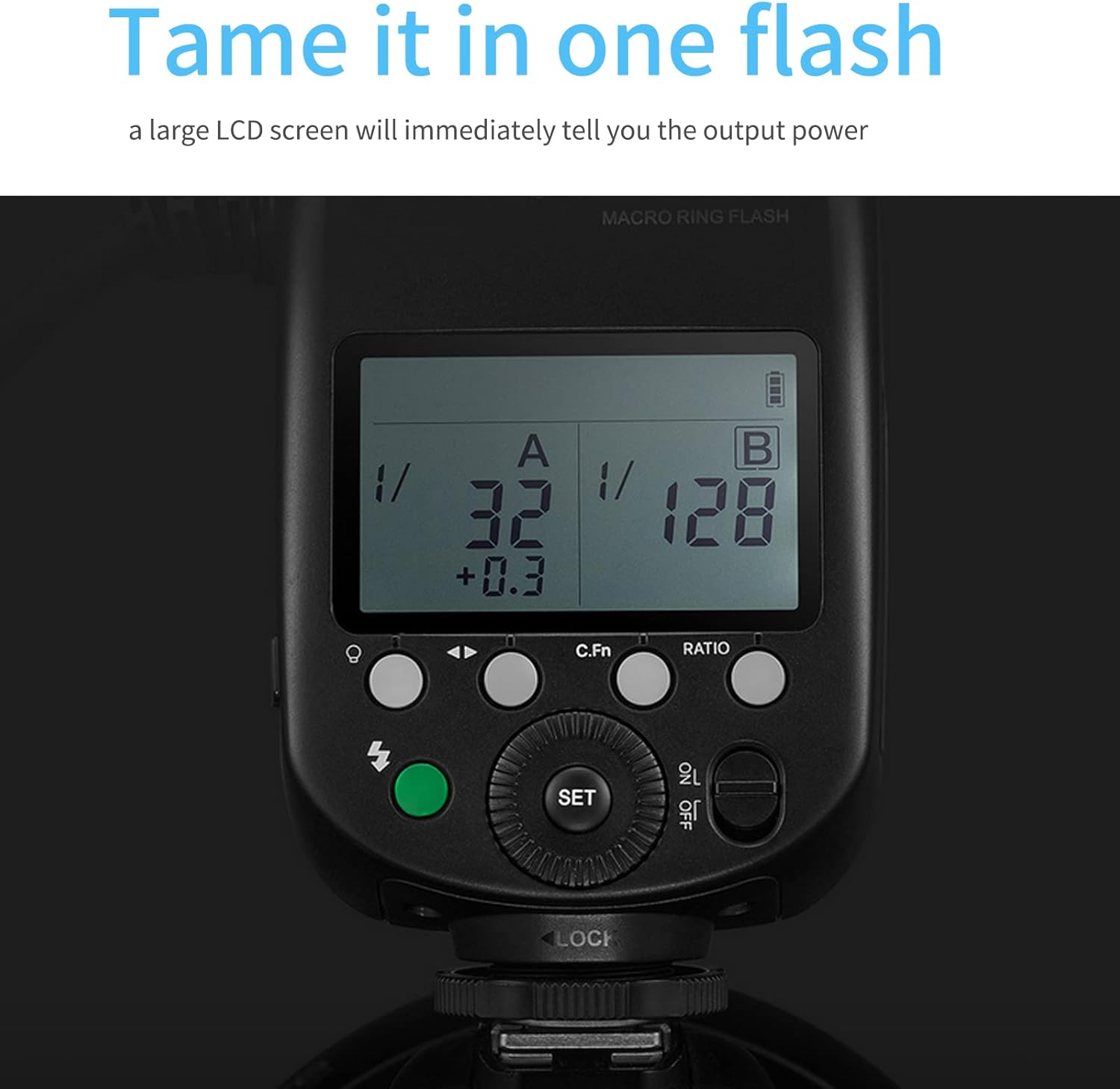 Godox MF-R76 Macro Ring Flash for Sony, for Canon, for Nikon, for Fuji Camera