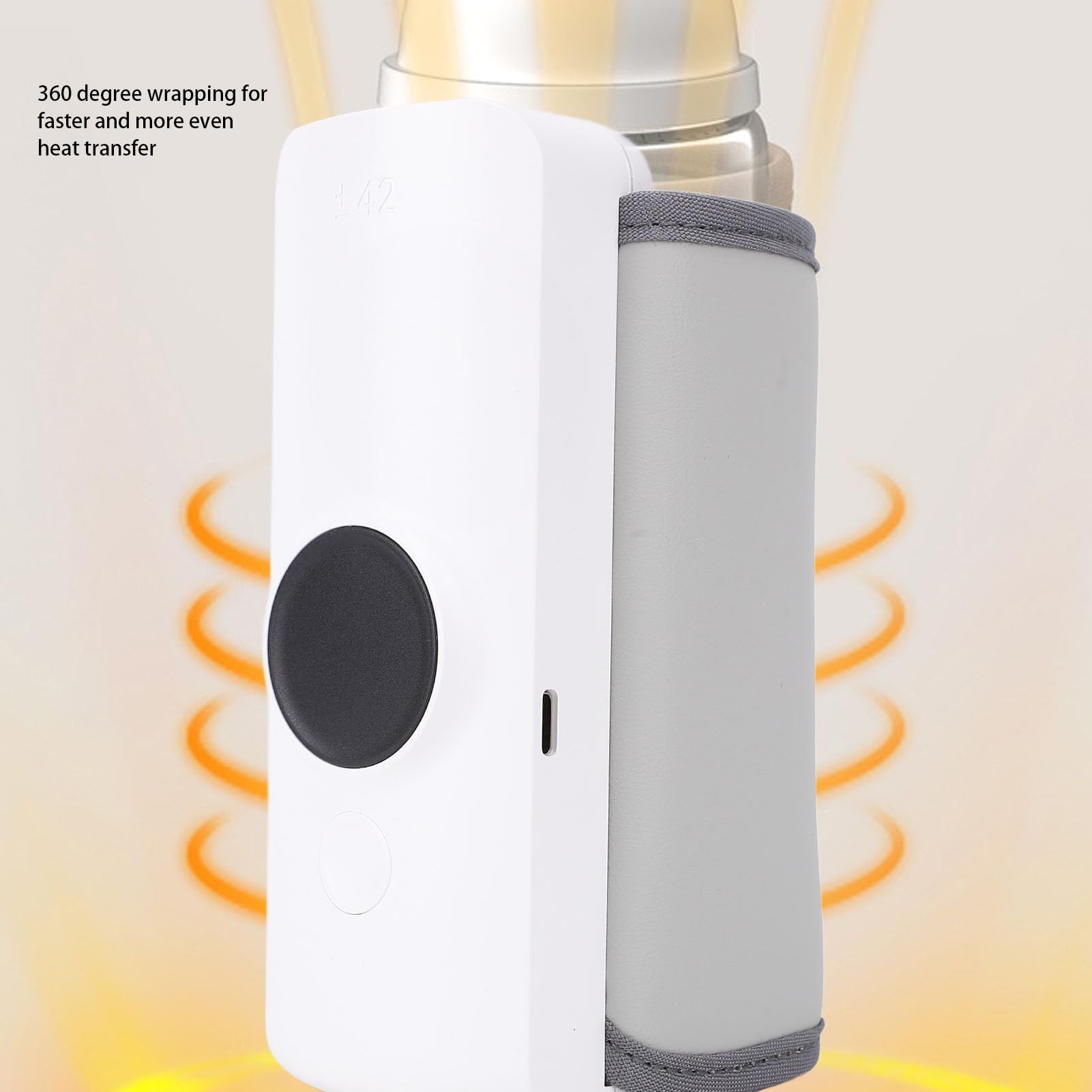 Generic Calentador de Biberones Portátil, Calentamiento Rápido para Biberones de viaje: Diseño Universal Conveniente, Control de Temperatura Inteligente para Padres en Movimiento