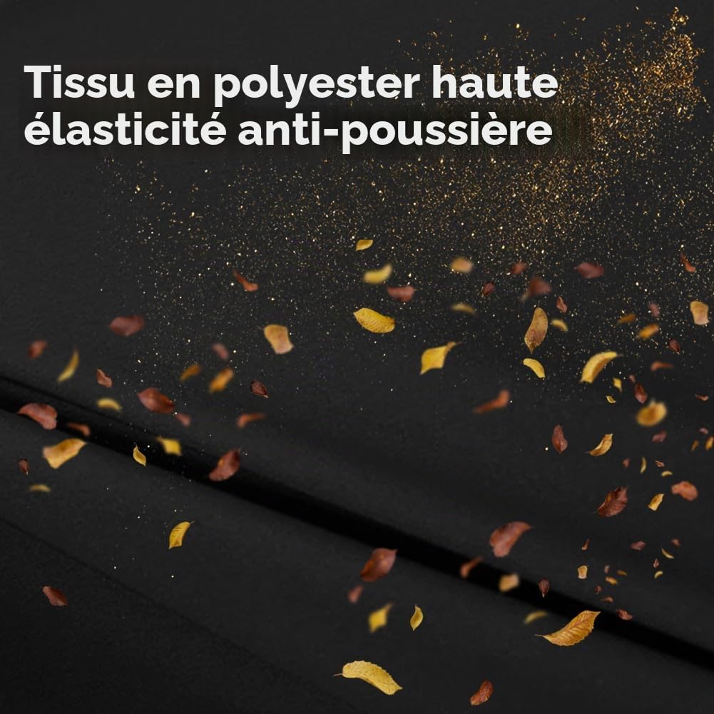 Erato Couverture de Moto Intérieur Housse Élastique Stretch 295x109x140 cm