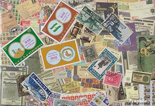 Prophila Collection Etiopia 10 Diversi Francobolli Etiopia e Eritrea (Francobolli per i Collezionisti)