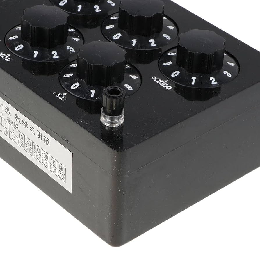 Qarmijaer 0-99999.9 Ohm Einfache Box Variable Präzision Decade Lernwerkzeug Lehrbox Qarmijaer 0-99999.9 Ohm Einfache Box Variable Präzision Decade Lernwerkzeug Lehrbox