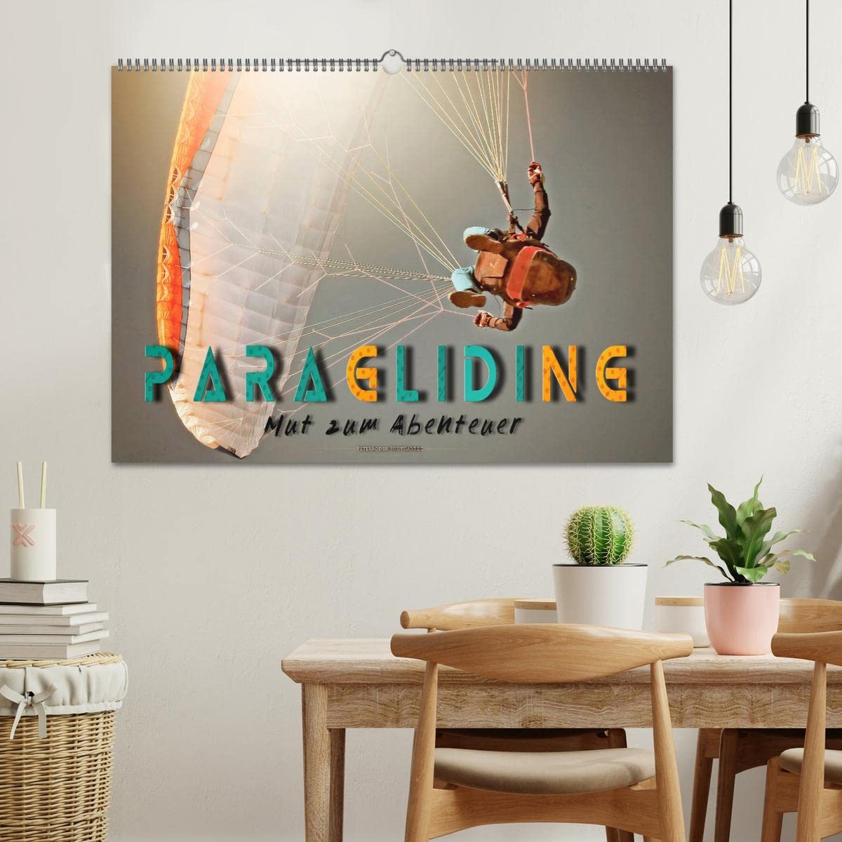 Paragliding - Mut zum Abenteuer (Wandkalender 2026 DIN A2 quer), CALVENDO Monatskalender: Paragliding - schweben ohne Grenzen mit dem Gleitschirm. (CALVENDO Sport)