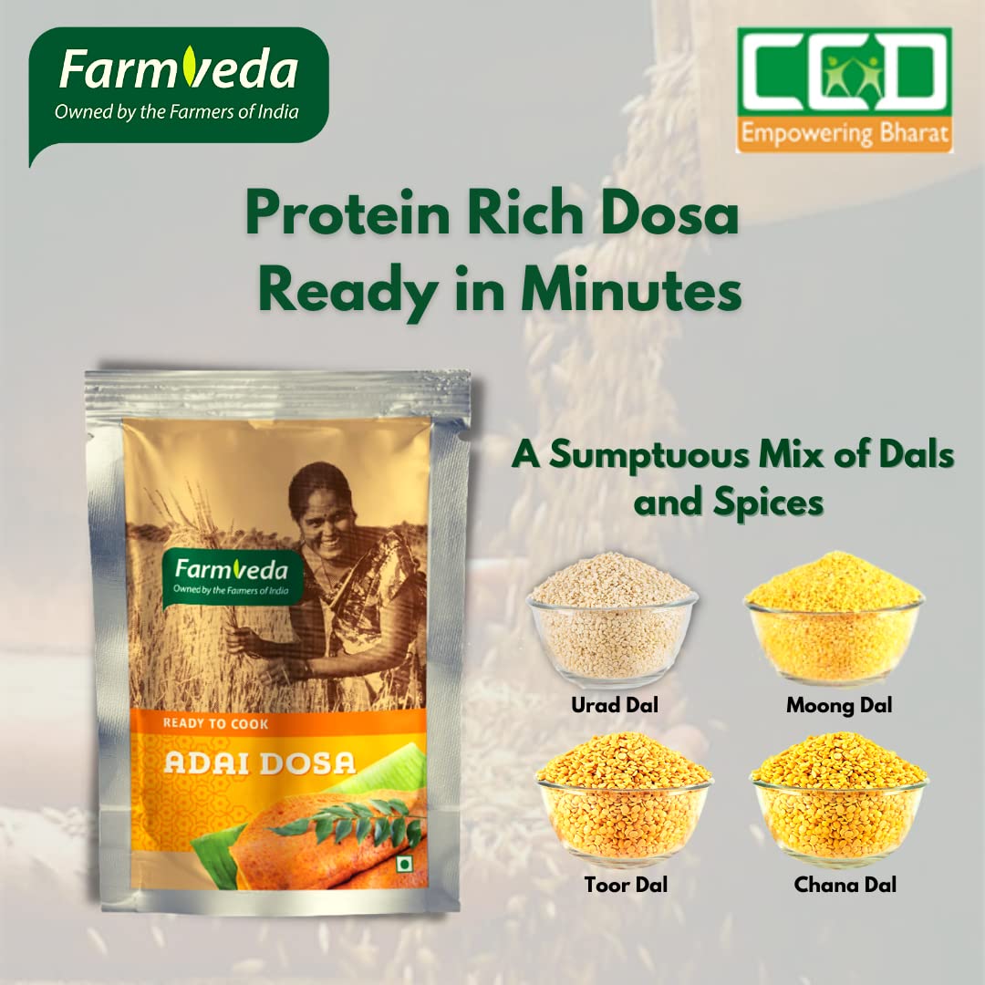 Farmveda Adai Dosa Mix | Instant Adai Dosa Mix, Dosa Mix| No Added Preservatives | Good for Health | - 500g Pack. Dosa Breakfast Mix Saves Your Time Without Compromising On The Quality and Taste. (B09876MC9Y) Amazon Price History, Amazon Price Tracker