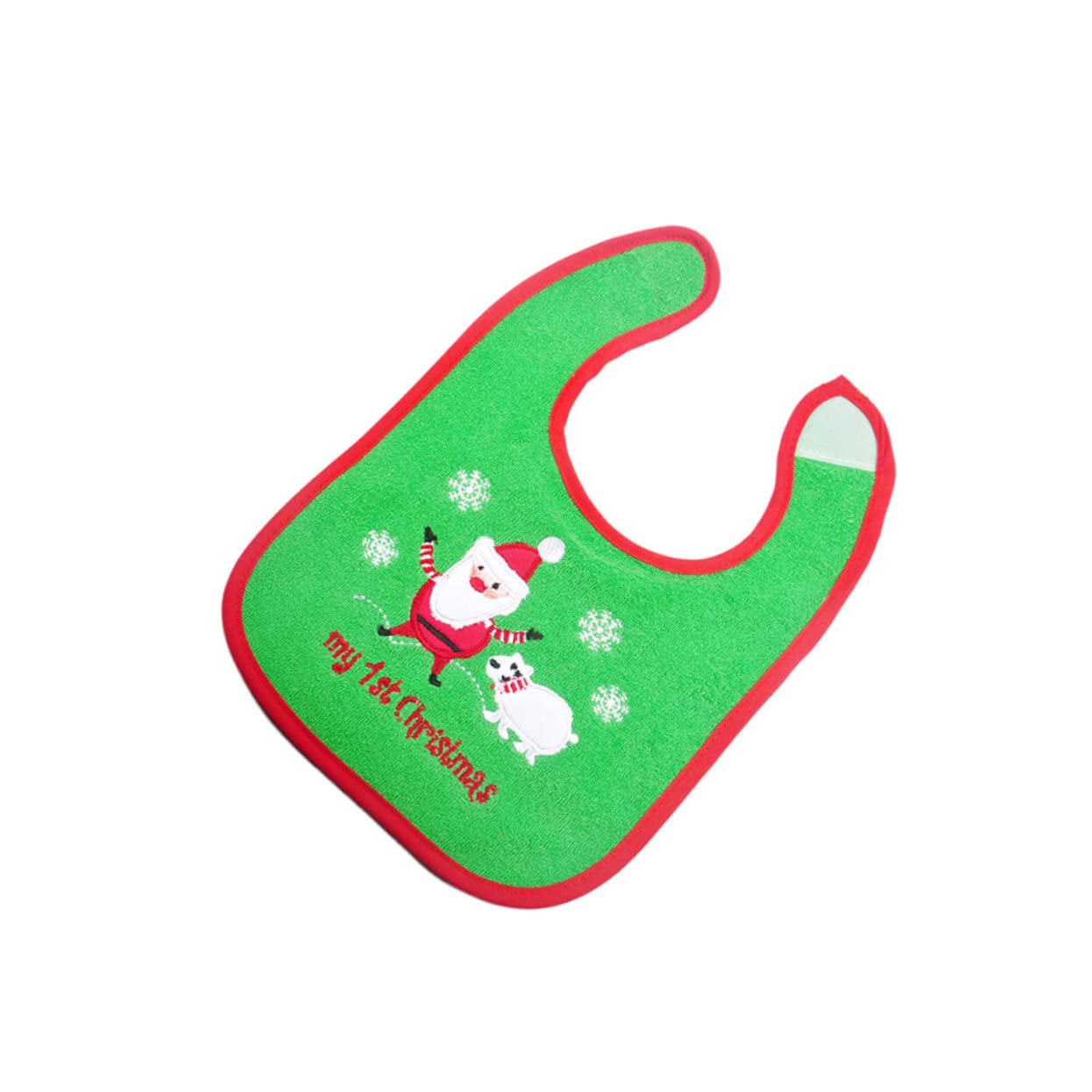UPKOCH 9piezas Baberos De Alimentación Para Bebés Diseño De Santa Claus Recolector De Comida Para Navidad y Día Día