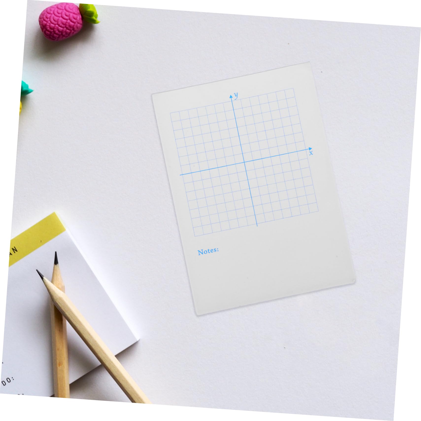jojofuny 4 Pezzi 2 accessorio di matematica foglio da disegno di matematica fornitura di matematica carta con griglia matematica bianca