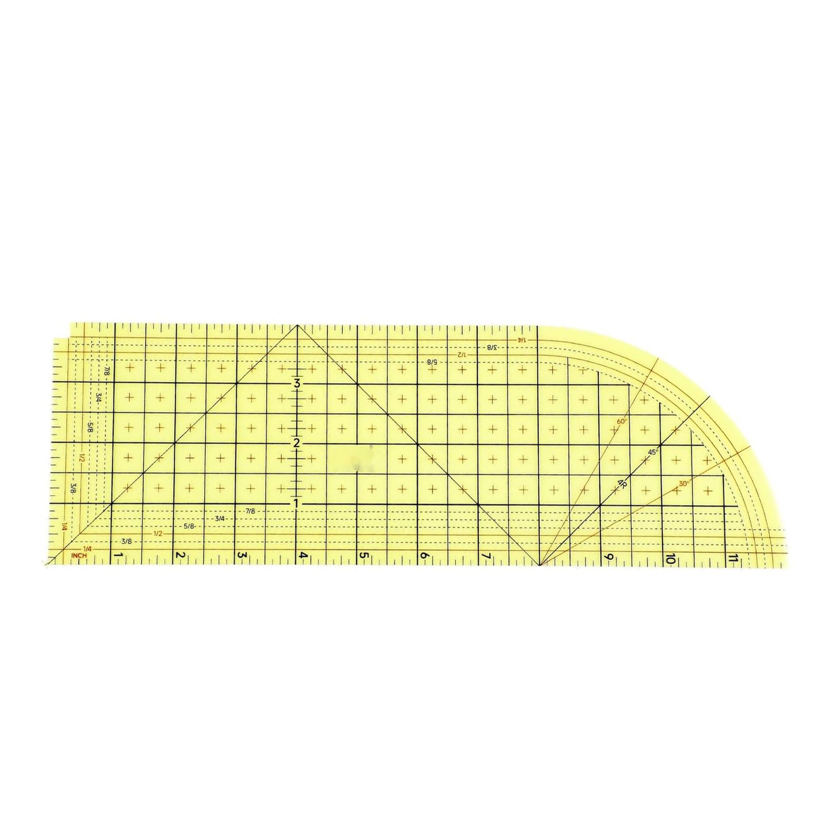 Tsophreniq Accurate Measuring Ruler for Sewing and Ironing Featuring Centimeter and Inch Units Professional Sewing Ruler