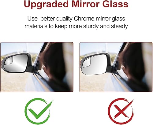 Miniatura 6 de Espejo lateral del conductor de repuesto con calefacción compatible con Toyota RAV4 2016 2017 2018 Espejo para Toyota RAV4 espejos laterales para