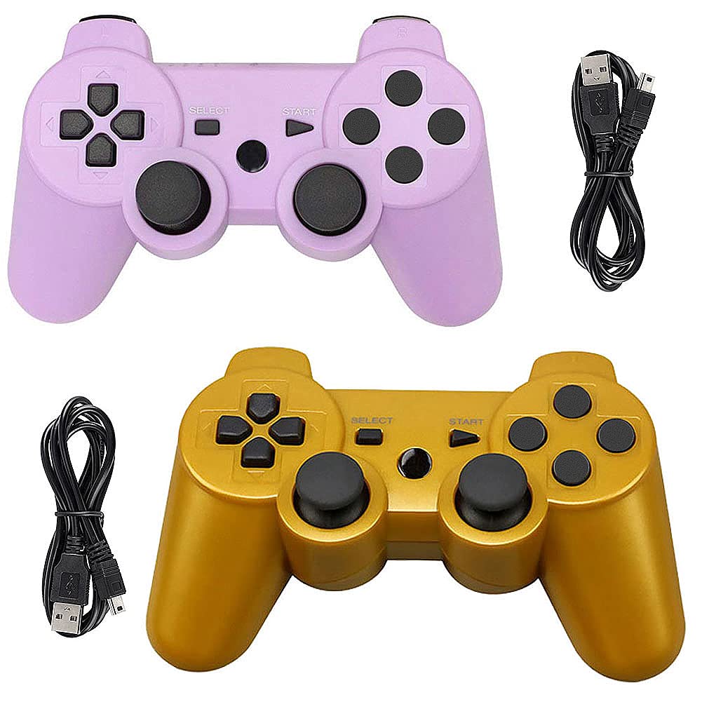 Tidoom PS3 Controller 2 Pack Wireless Bluetooth 6Axis