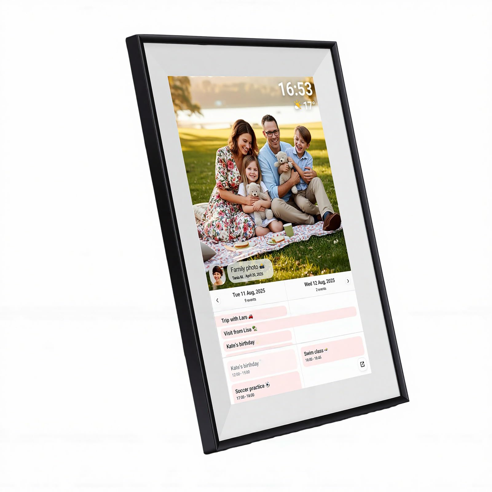 Agenda Familiare con Calendario Intelligente da 10,1", con Cornice Fotografica WiFi