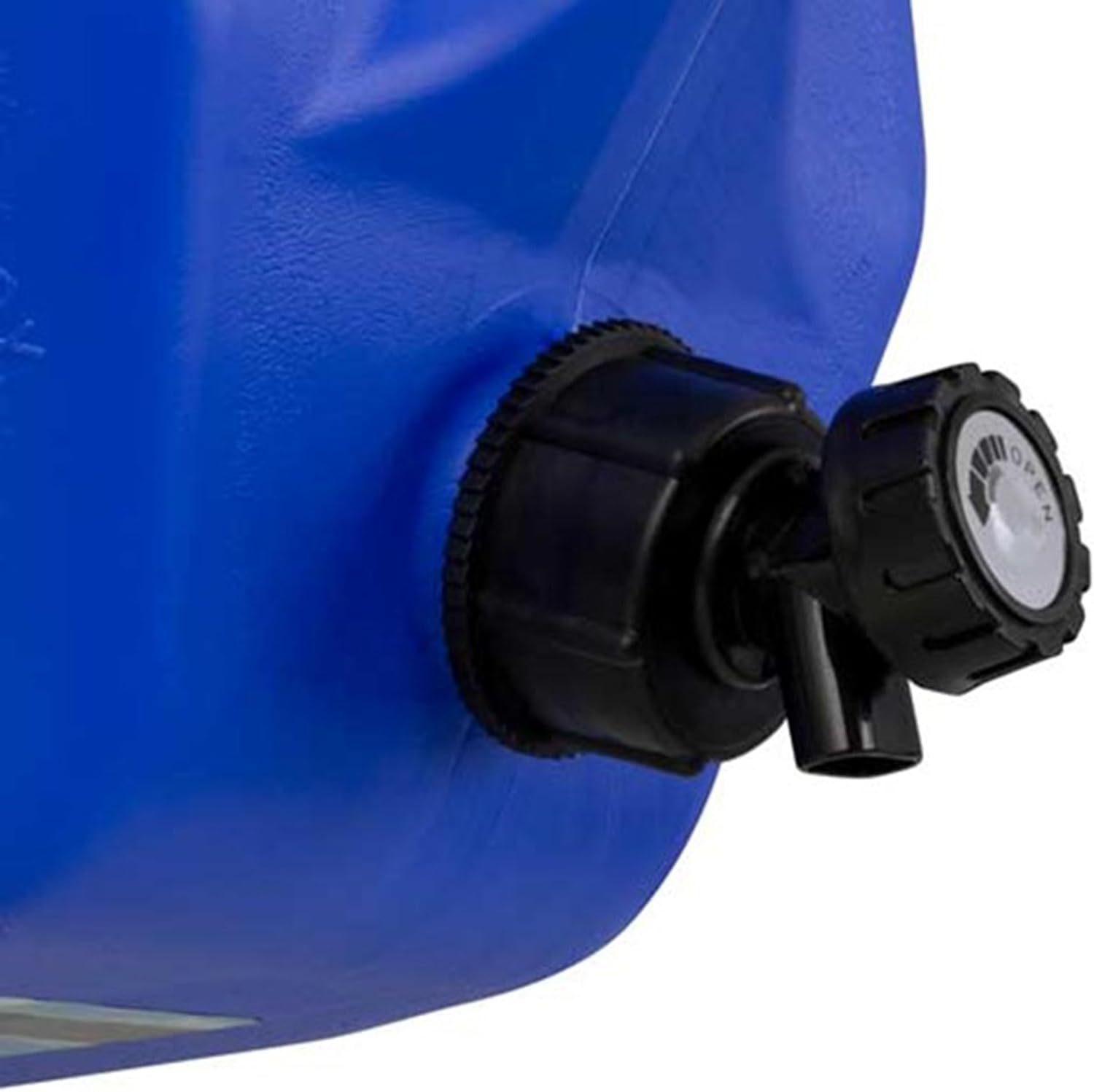 Scepter 4 Pack Flow Control 5 Gal Water Jug with Spigot, Leak-Proof Heavy Duty Water Can for Camping Supplies, Storage and More, 18.8 L Capacity, Blue