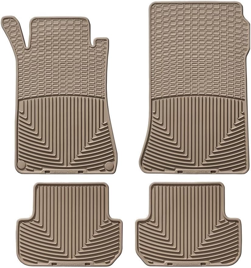 All-Weather Floor Mats for Mercedes CLK 55 AMG, CLK-Class - 1st & 2nd Row (MB W209 T), Tan